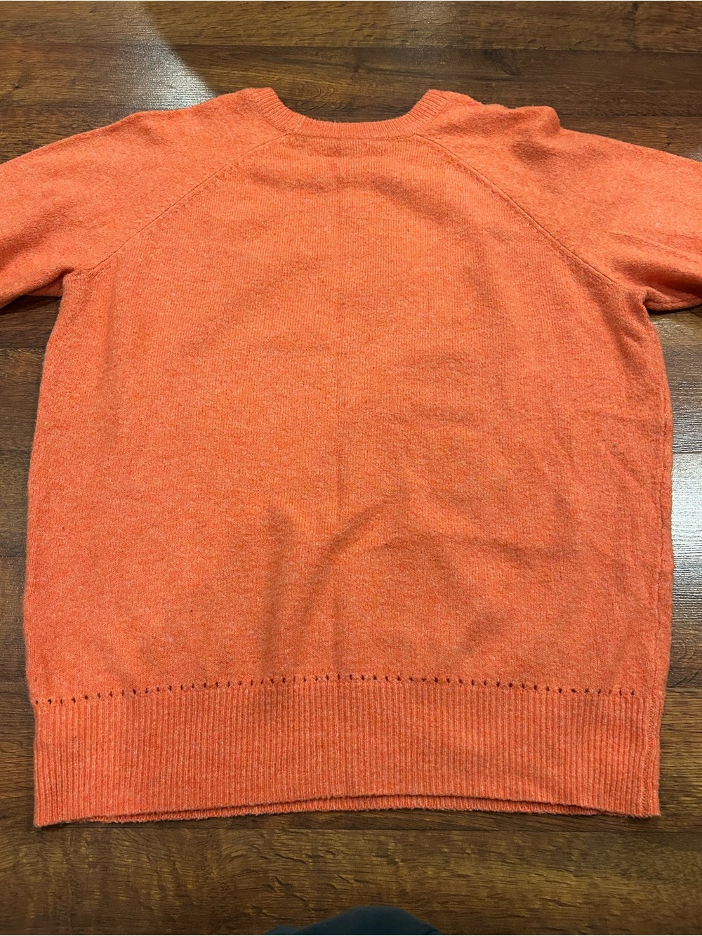 Torrid Orange Tiger Sweater 2X Crew Neck Raglan Pullover Size 2 Coral 18 20 - Picture 6 of 6